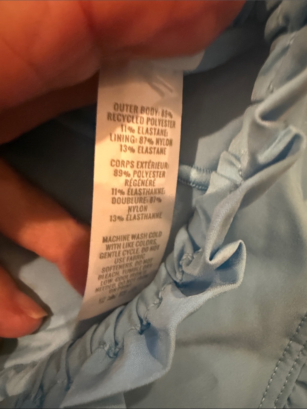 aerie Light Blue Ruffle-Hem Athletic Shorts - Picture 5 of 7